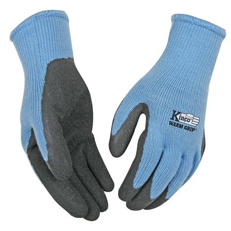 WARM GRIP Protective Gloves, Women's, S, Knit Wrist Cuff, Acrylic, Gray 1790W-S
